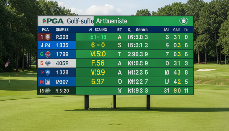 pga golf scores