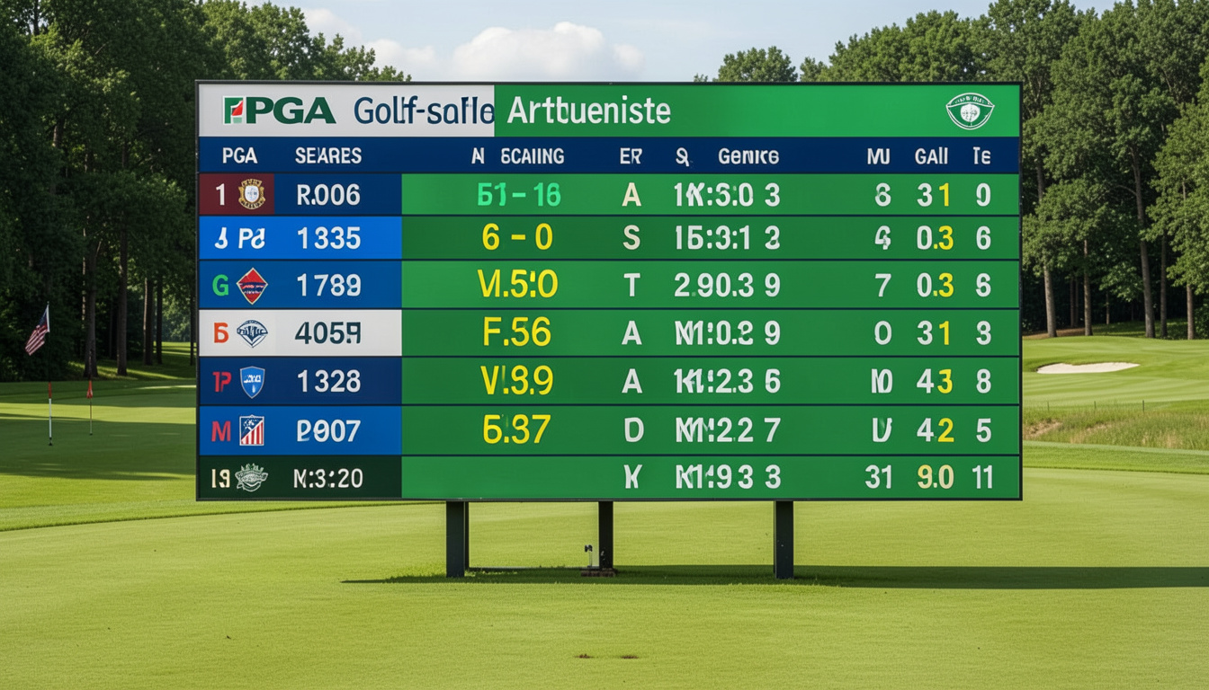pga golf scores